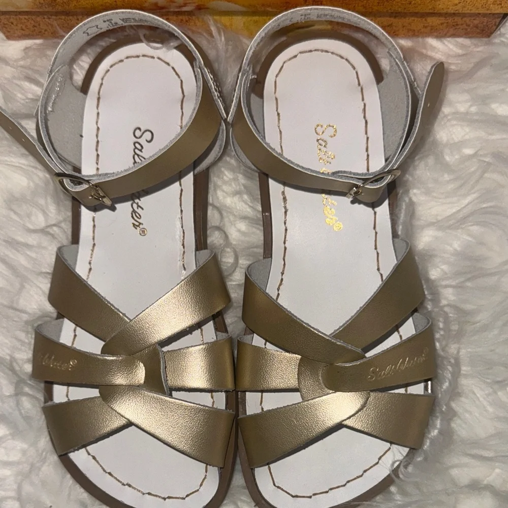 Salt Water Gold Sandals